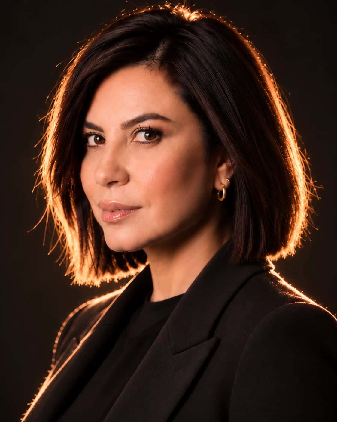 Retrato de Simone Tatiana da Silva, advogada, de blazer preto